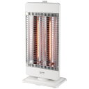 カーボンヒーター2灯切替式 900W/450W ホワイト TEKNOS CHM-4532-W カーボンヒーター 遠赤外線 安全性 首振り機能 メタルボディー 温度過昇防止装置 転倒OFFスイッチ 省エネ サイズコンパクト