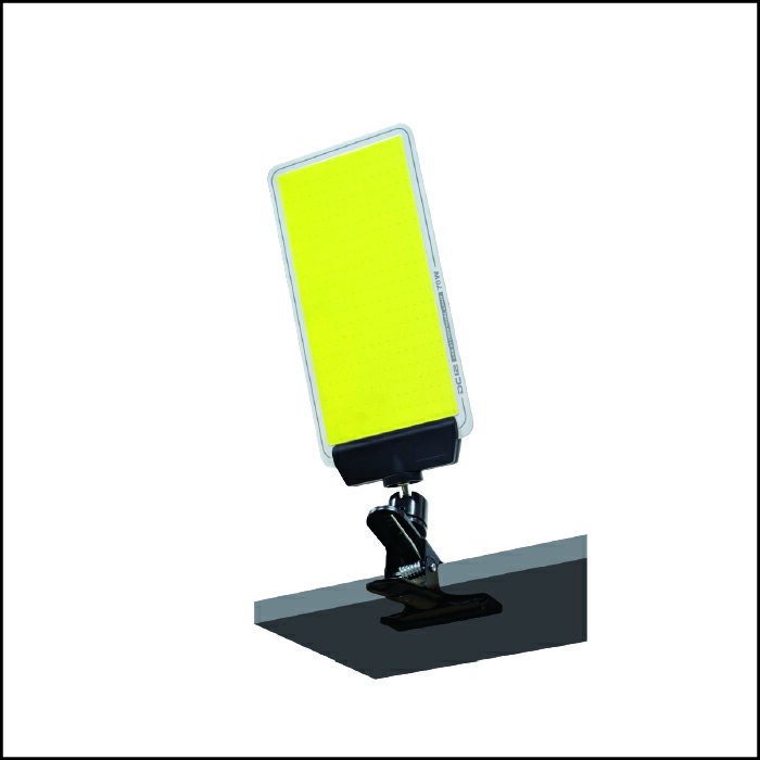 MTO DC12V COB クリップパネルライト リモコン付き DCC001-D リモコン LED 高効率 安全性 軽量 放熱性 高寿命 光の拡散性 大面積 180° 電源 照度 バッテリー駆動 無音 明るさ 作業 6000k