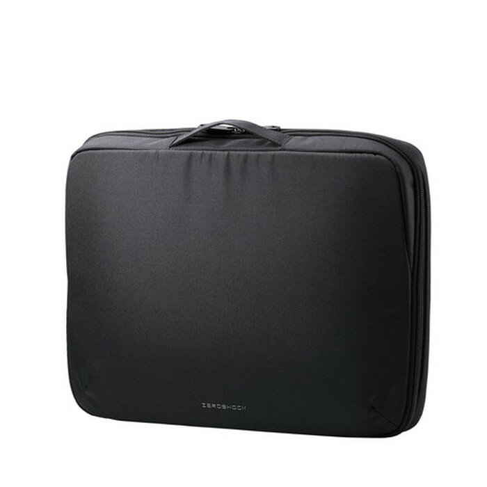 Rakuten - エレコム パソコンケース 15.6インチ ハンドル付 PCバッグ 衝撃吸収 ダブルファスナー 撥水加工 ZEROSHOCK ブラック ZSB-IBPRP15BK