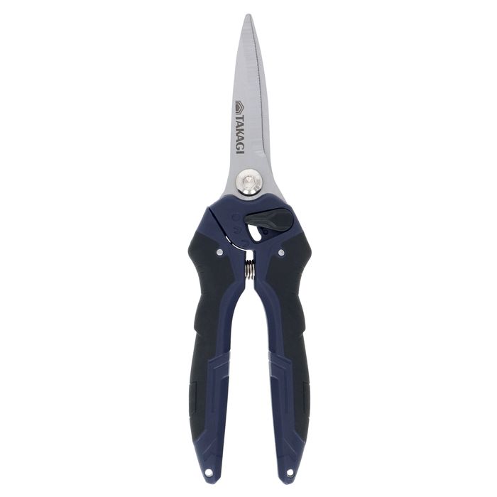 万能鋏ロング 225mm 高儀 TMS-225L 万能鋏 ロング刃 ステンレス刃 スプリング ラバーグリップ 作業効率..