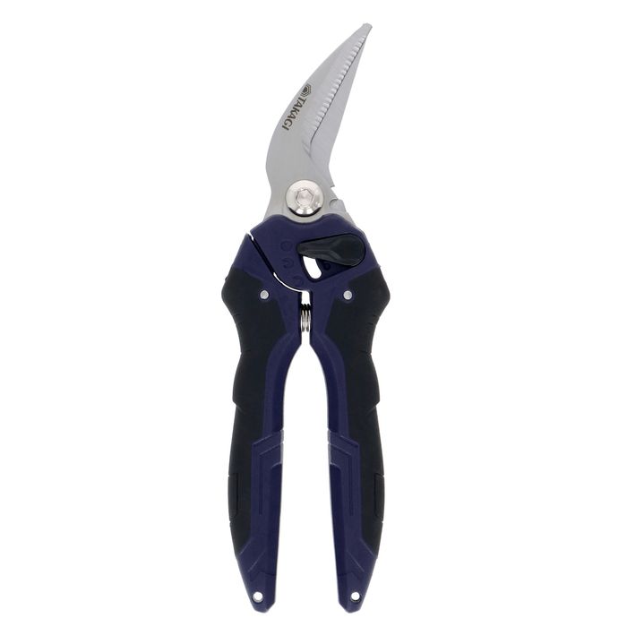 万能鋏カーブ 高儀 TMS-210C 万能鋏 カーブ スパッと切る 軽量 2段階グリップ 滑りにくい スプリング付..