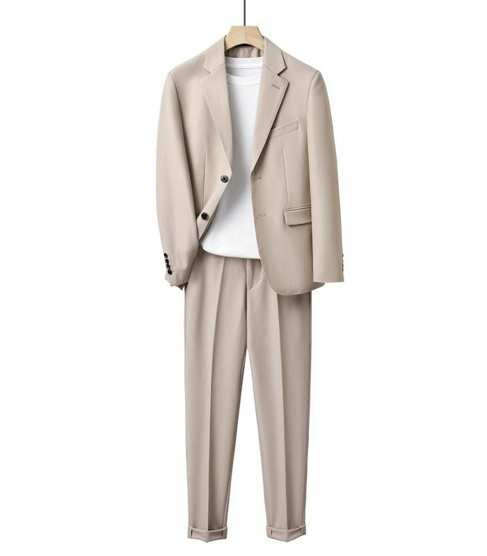 スーツ 2ピーススーツ メンズ スーツ 二つボタン 大きいサイズ ビジネススーツ 紳士服 結婚式 成人式 上下セット カジュアルスーツ 無地 テーラードジャケット スーツパンツ 春物 秋物 オールシーズン