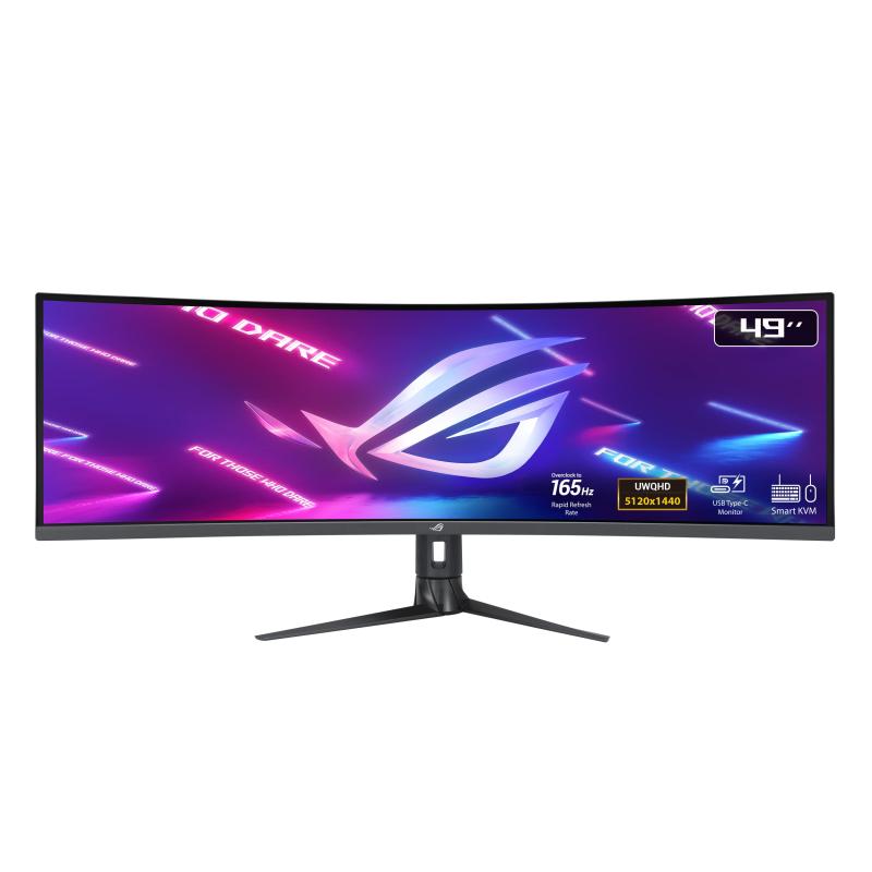 ASUS ゲーミングモニター 湾曲 ROG Strix XG49WCR 49インチ / スーパーウルトラワイド / 32:9 / 165Hz / 5120×1440 / VA / 1ms / DisplayHDR 400 / 90% DCI-P3 / USB-C,DP/