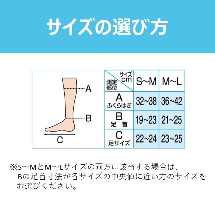 スリムウォーク ソックスタイプ ナースホワイト 着圧 ソックス