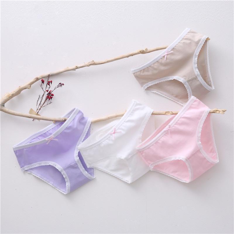 キッズ 下着 女の子 ショーツ 子供用 A類 綿 レース パンツ 4枚 セット 100 110 120 130 140 150 160