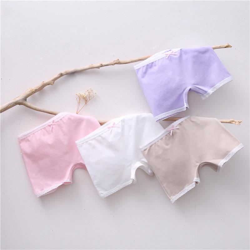 キッズ 女の子 ショーツ 子供用 パンツ 下着 コットン レース かわいい 4枚セット 100 110 120 130 140..