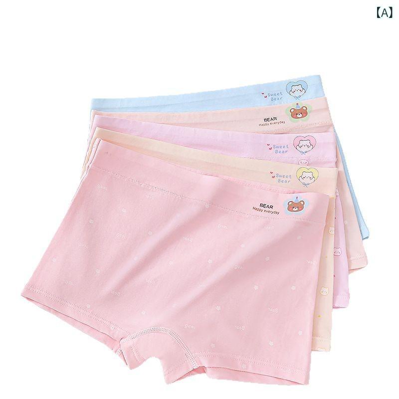 子供用パンツ 女児 ショーツ ジュニア ハイティーン向け スタンダードショーツ 綿 抗菌 短パン