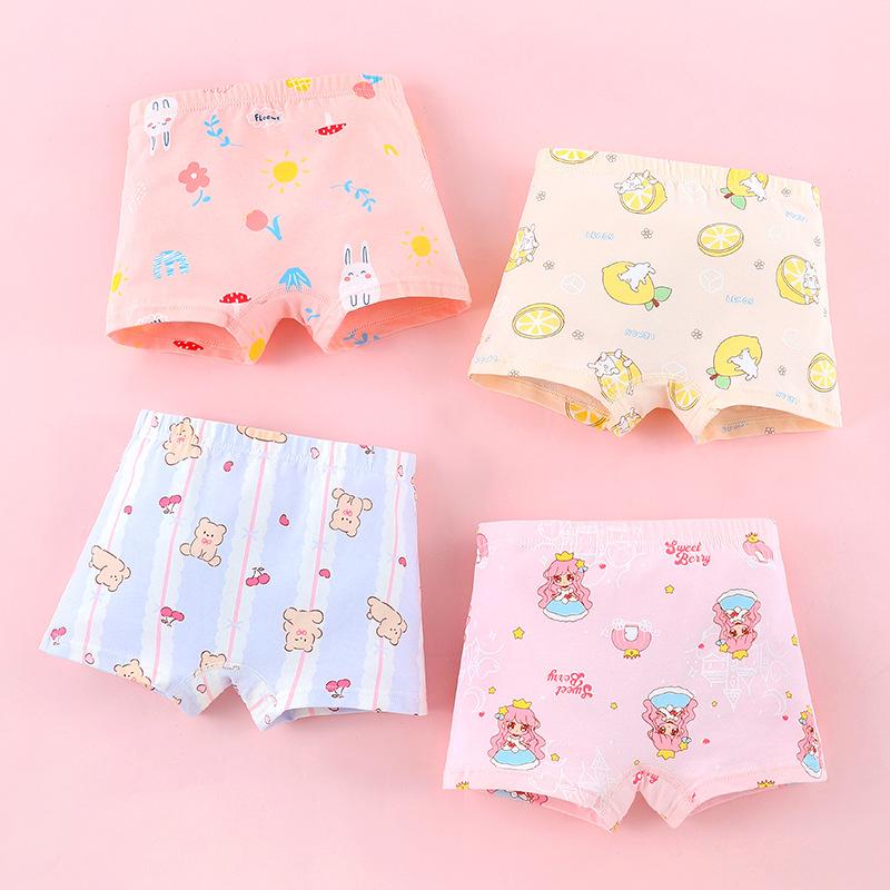 子供服・下着 キッズ 女の子 子供用 コットン ショーツ かわいい アニマルプリント パンツ