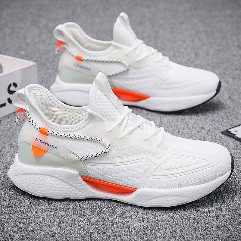 スニーカー メンズ 運動靴 ランニングシューズ 通気性 柔らかい 靴底 滑り止め 磨耗に強い 普段使い スポーツ ジョギング ウォーキング ブラック ホワイト ...