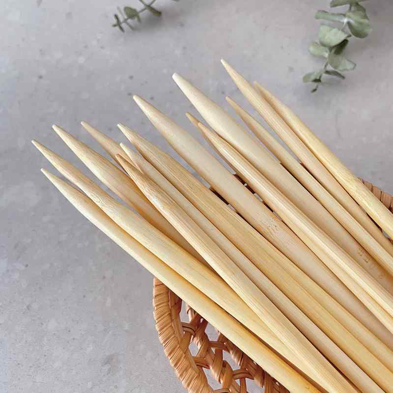 編み針 竹製 短針 棒針 毛糸 帽子 編み物 道具 2.5mm 2.75mm 3.0mm 3.25mm 3.5mm 3.75mm 4.0mm 4.5mm 5..