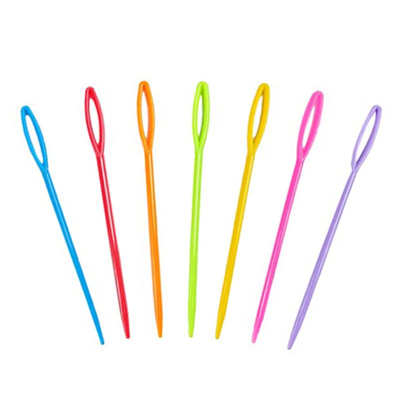 編み針 ABS樹脂製 手縫い針 毛糸針 プラスチック製 カラフル 9cm 7cm 5.8cm 15cm