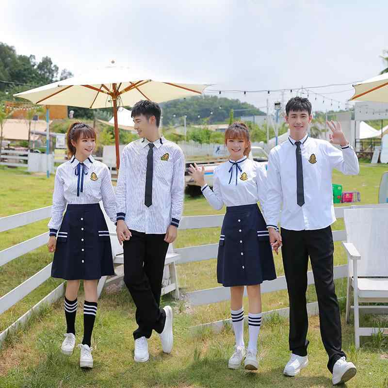 制服 中学校服 男女兼用 水手服 コットン 春夏 長袖 卒業式 高校生 ブラック 黒 ネイビー 紺 ブレザー(..