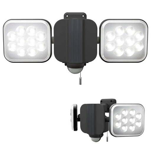 PROMOTE(プロモート) フリーアーム式LEDセンサーライト(12W×2灯) 「コンセント式」 防雨型 LED-AC2024DS PROMOTE(プロモート) フリーアーム式LEDセンサーライト(12W×2灯) 「コンセント式」 防雨型 LED-AC2024DS