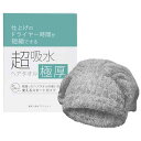 髪美人育成プロジェクト 超吸水極厚ヘアキャップ(ヘアタオル)とスタートガイドのセット 仕上げのドライヤー時間を短縮する速乾吸水 水分吸収ヘアドライ ヘアキャップ