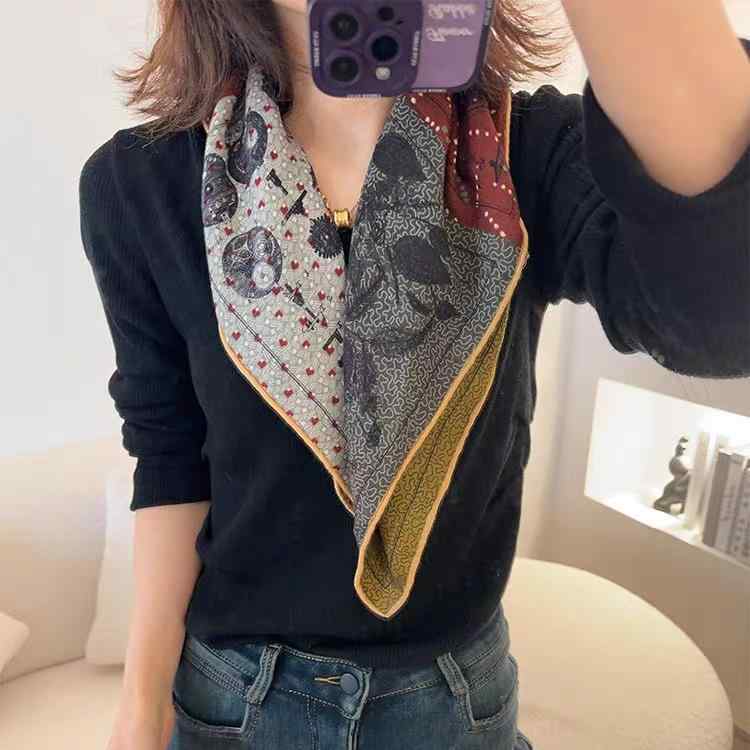 ショール レディース 秋冬 シルク ウール 混紡 大判 ストール 紫外線対策 冷房対策 防寒 星空羅針盤柄 ファッション 個性派