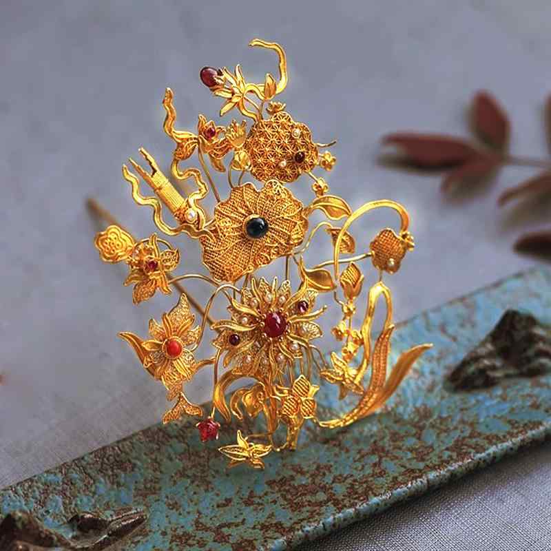 ヘアアクセサリー レディース 古風 ヘアピン 簪 かんざし 髪飾り コーム ティアラ 髪留め 結婚式 ウェディング 花嫁 ブライダル コスプレ イベント パーティー 撮影用 プレゼント