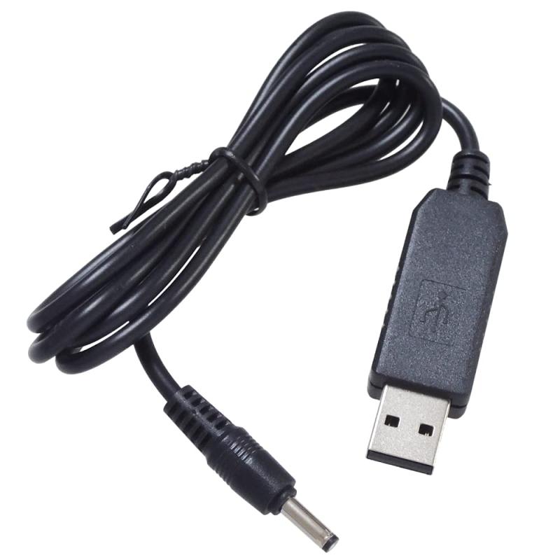 KAUMO USB → DC12V 昇圧 6W対応 (DCプラグ φ3.5/1.35 センタープラス) 変換ケーブル 1m