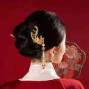 ヘアアクセサリー レディース ヘアピン コーム かんざし 簪 金属製 鳳凰 エスニック アジアン テイスト ヘアアレンジ まとめ髪