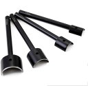レザークラフト 専用 ポンチ レザー クラフト 工具 4本セット (30mm 25mm 20mm 15mmの4種類) 【 バッグ ベルト 財布 等の端を美しく仕上げる レザークラフト工具 】 エンドポンチ