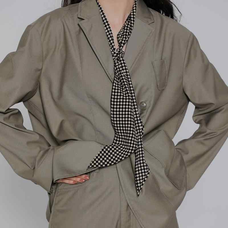 スカーフ レディース 春夏 小判 薄手 バッグスカーフ ヘアバンド ドット柄 ゼブラ柄 チェック柄 ショー..