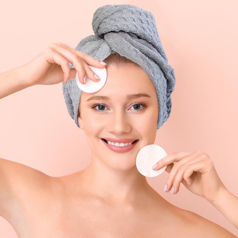 ヘアキャップ レディース 吸水 速乾 厚手 ワッフル マイクロファイバー ヘアドライタオル 深灰色 ライ..