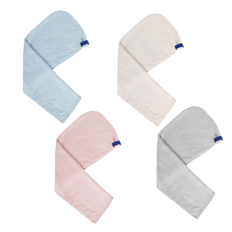 ヘアキャップ レディース 速乾 抗菌 吸水 マイクロファイバー ワッフル ターバン シャワーキャップ お..