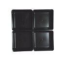 若泉漆器 重箱用仕切 6.5寸重用中子4個用(中)ブロック仕切 黒4個 H-153-27A -