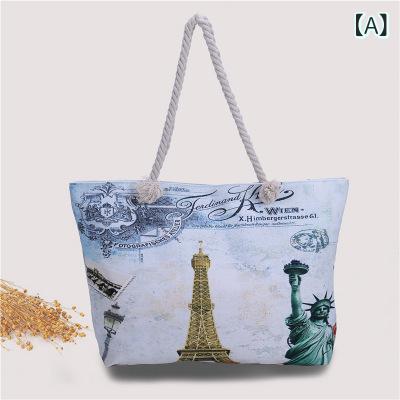 トートバッグ レディース ショルダーバッグ キャンバス 大容量 ビーチ バッグ 旅行 通勤 普段使い アニ..