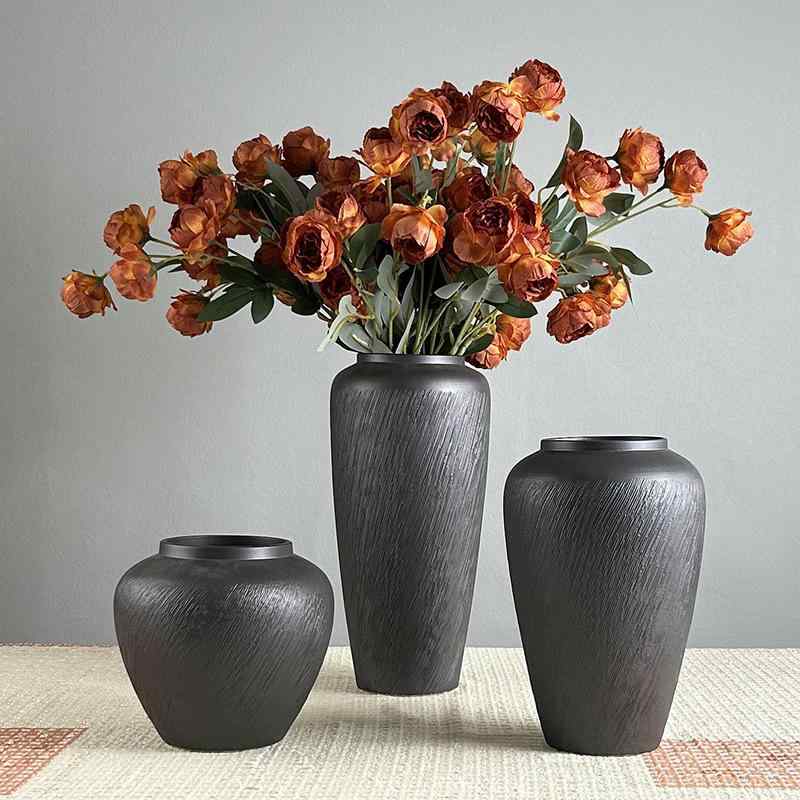 花瓶 陶器 瀬戸物 和風 フラワーベース インテリア 飾り 中華風