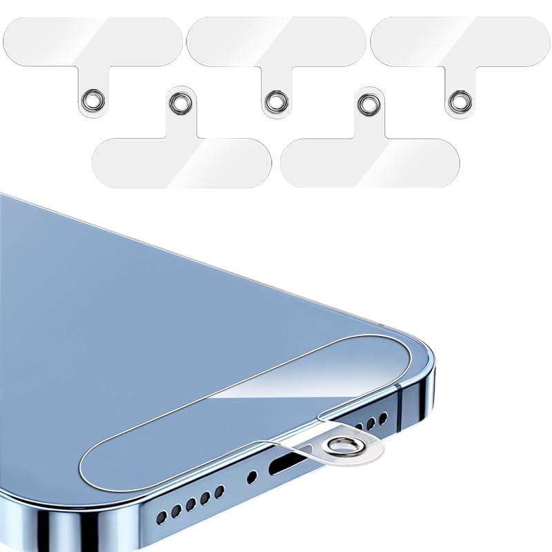 [ZXZone] ストラップホルダー スマホ ストラップホール 透明パッチ ネックストラップ 外付け 断裂を防ぐ 耐久性 落下防止 首掛け 斜めがけ 肩掛け 首かけ ショルダー ネックストラップ 肩かけ(2)