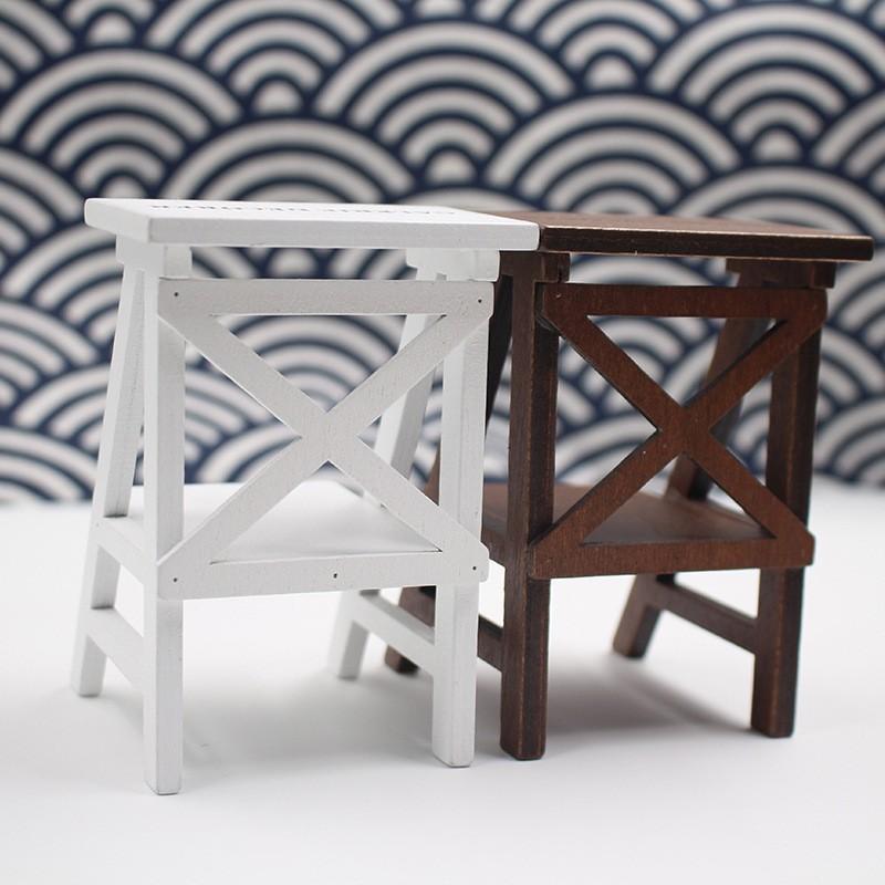 木製 ミニチュア 家具 ドールハウス 椅子 置物棚 雑貨 インテリア 撮影道具 欧風 レトロ 庭 ガーデニング