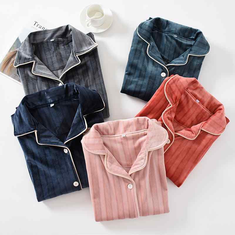 パジャマ レディース メンズ 秋冬 セットアップ 珊瑚绒 サンゴベルベット ルームウェア 長袖 長ズボン あったか 厚手 保温 部屋着 寝巻き 寝間着 M L XL ゆったり リラックス