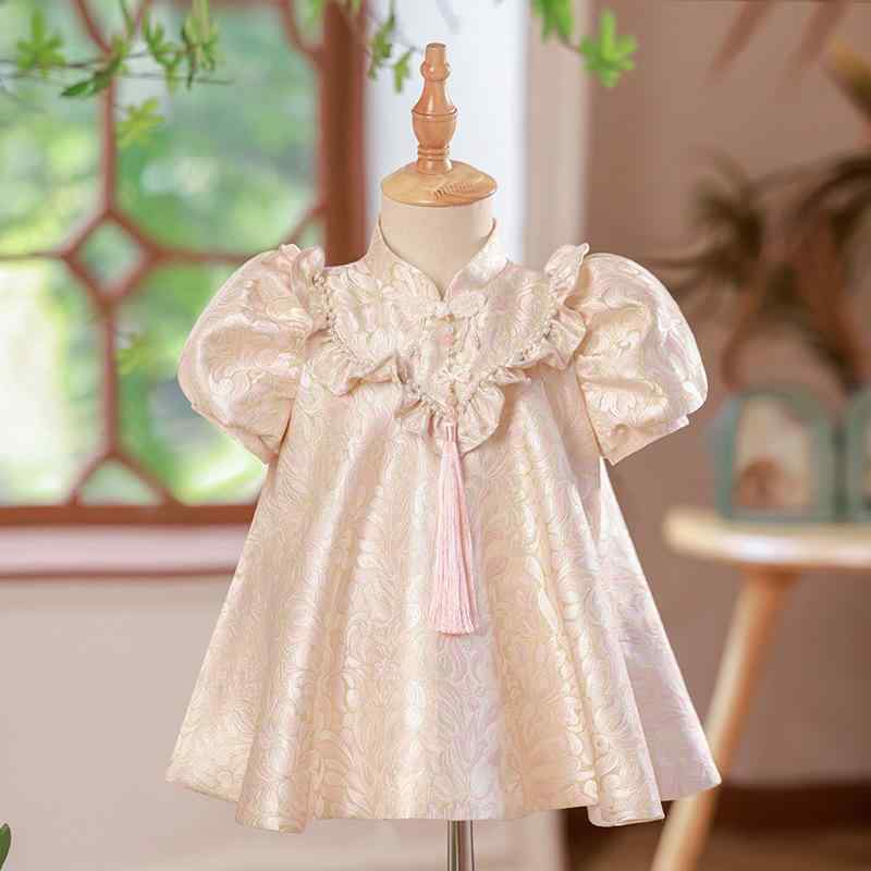 ワンピース ベビー 女児 ドレス 春秋 結婚式 誕生日 パーティー かわいい 女の子 チュール フリル 80cm 90cm 100cm 110cm 120cm 130cm