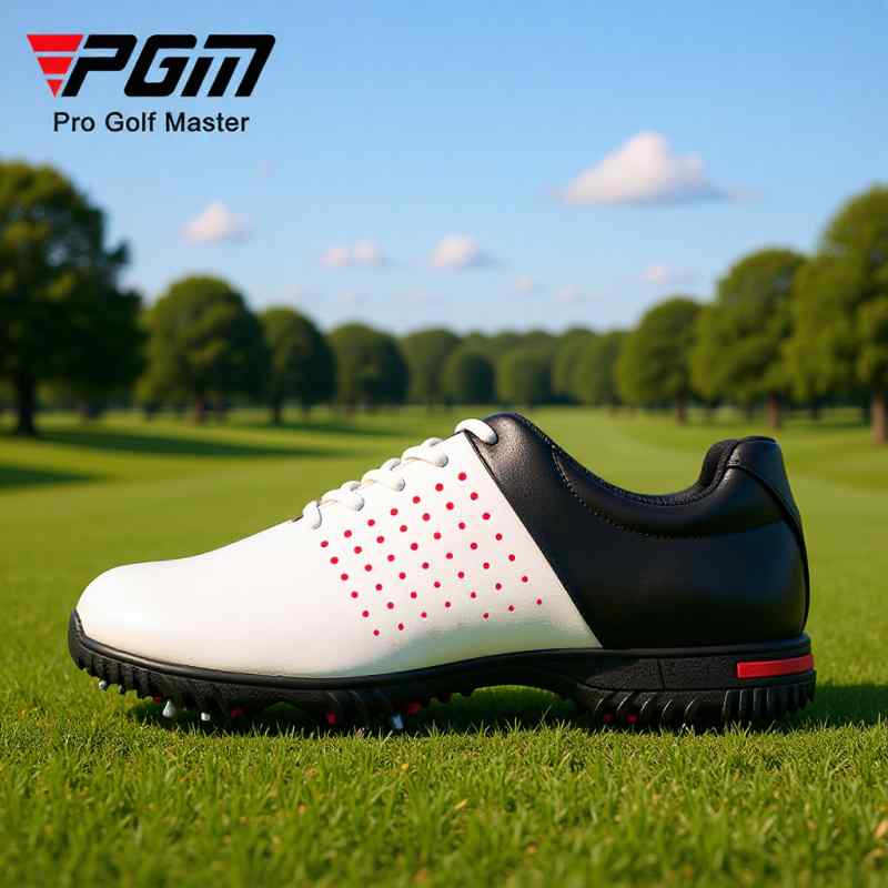 ゴルフシューズ メンズ 男性用 スパイクレス 紐靴 防水 滑り止め 超繊皮 ローカット 運動靴 スポーツ ..