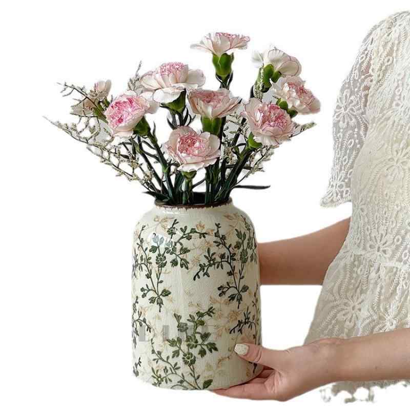 花瓶 陶器 水耕栽培 フラワーベース 繁花 田園風 インテリア 飾り 高級感