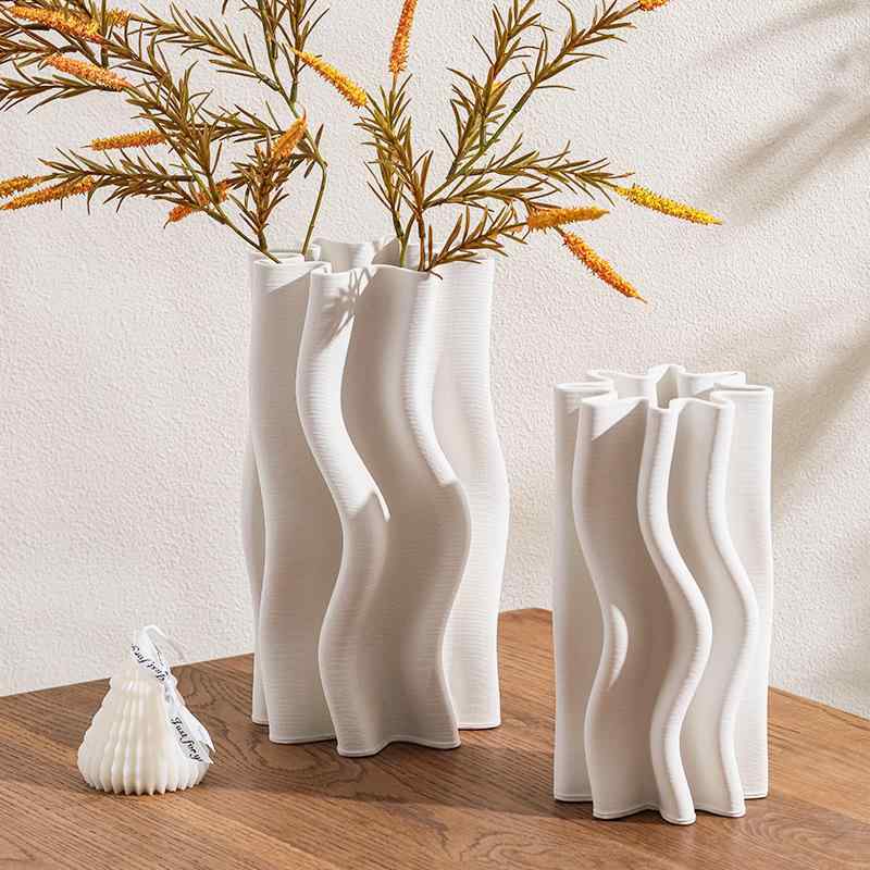 花瓶 陶器 陶芸品 飾り物 リビング 北欧風 シンプル GT029 大号 小号 GT030 大号 小号 GT031 大号 小号 ホワイト