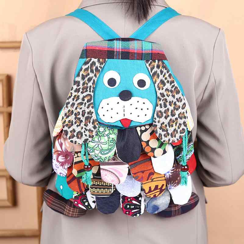 リュックサック キッズ 子供 幼稚園 小学校 低学年 布製 アニマル 犬 かわいい 耐摩耗性 収納力 習い事..