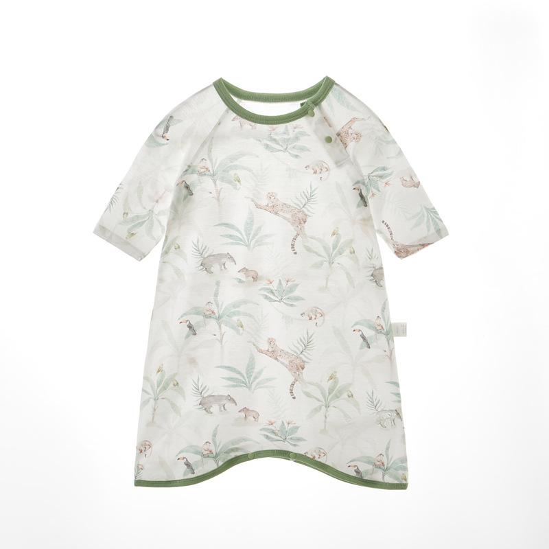 ベビー服 スリーパー 春夏 子供用 パジャマ 薄手 半袖 寝巻き 女の子 男の子 部屋着 綿 接触冷感 吸湿..