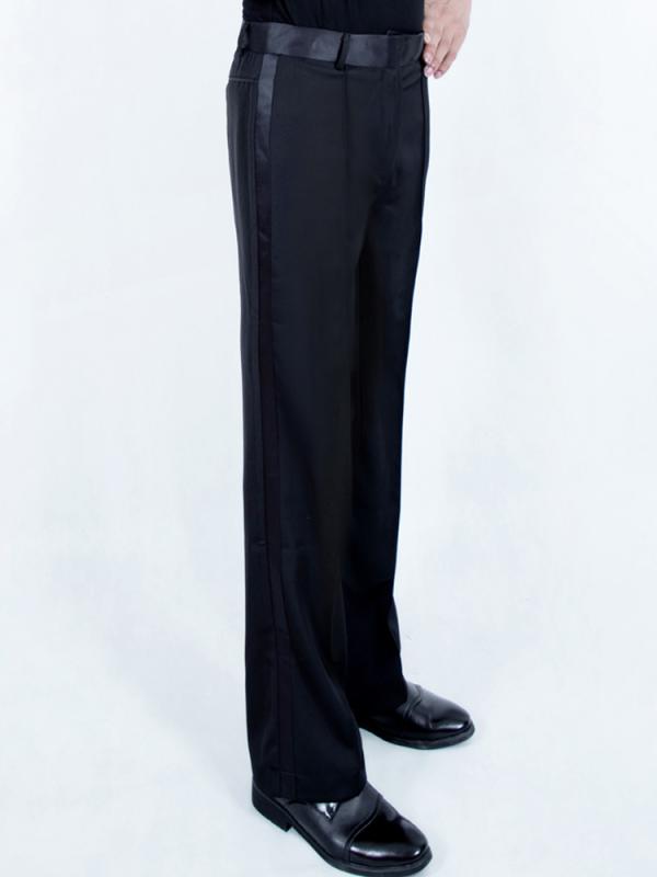 ダンスパンツ 男性用 国際ダンス 社交ダンス モダン 練習着 レッスン着 ラテン ズボン 竹炭繊維 ポリエ..