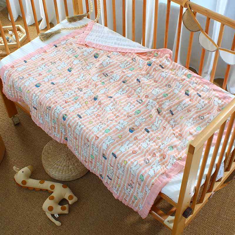 ベビー バス タオル おくるみ ブランケット 6重 ガーゼ 水通し 泡 コットン 夏 春夏 涼感 115×150cm 布..