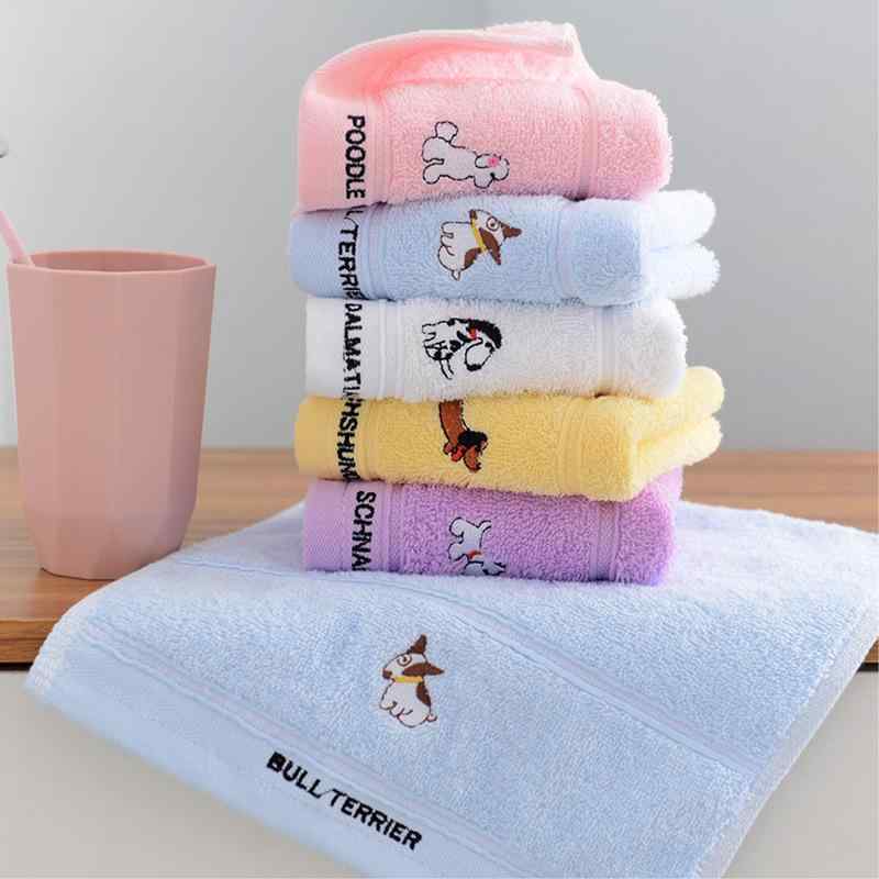 タオル レディース メンズ キッズ 子供 全身用 綿100% フェイスタオル ミニタオル ハンカチ 吸水 速乾 柔らかい かわいい フルーツ柄 ドッグ柄 パステ...