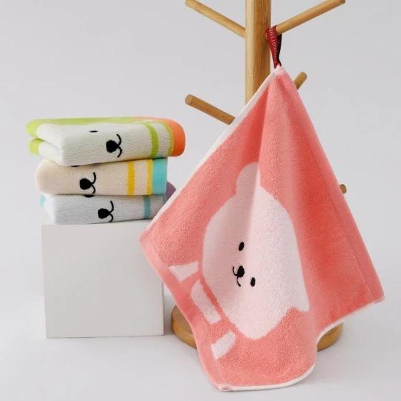 フェイスタオル 子供用 今治タオル 吸水速乾 綿100% やわらか ふわふわ 無地 ピンク ブルー イエロー ..