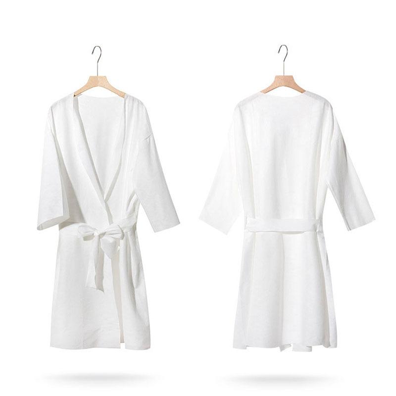 浴袍 レディース メンズ ホテル エステサロン 旅館 旅行 使い捨て 厚手 吸水 速乾 パジャマ ルームウェア 春夏