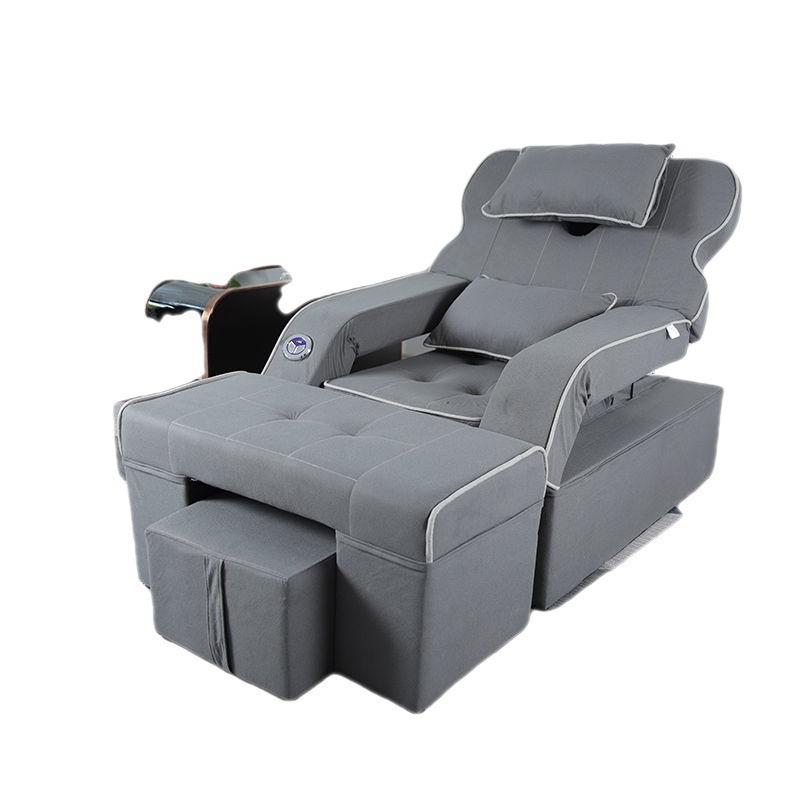 足浴用椅子 レディース メンズ キッズ 電動 リクライニング マッサージ機能付き フットレスト付き 肘掛け付き 実木フレーム スポンジ内部填充 深灰色 ダークグ...