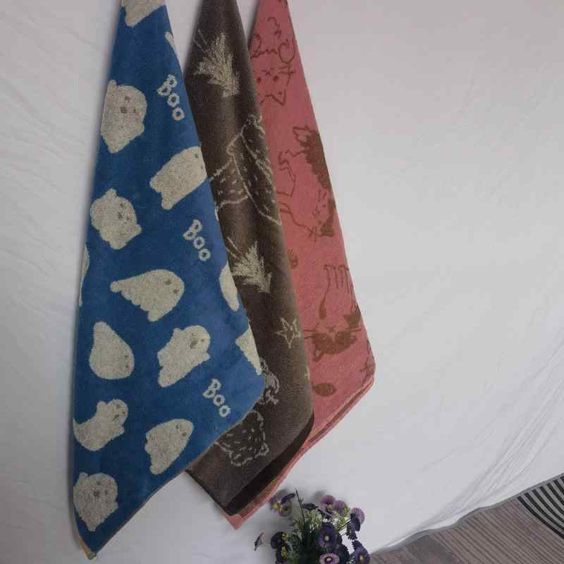 ベビー・子供用 バスローブ 純綿 タオル地 ジャガード織 猫柄 シロクマ柄 吸水性 速乾性 湯上り プール..