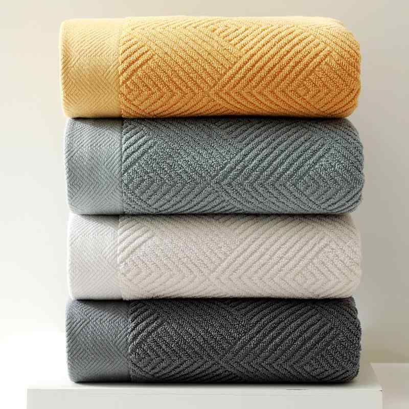 ベビー &amp; キッズ バスタオル 新疆長絨綿 厚手 タオル 柔らかい 無地 吸水性 ホテル 家庭用 70×140cm