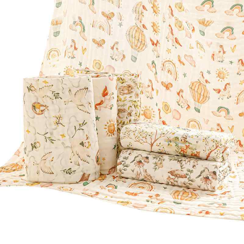 ベビー バスタオル 純綿100% 六重ガーゼ 超吸収 速乾 かわいい泡泡ガーゼ 正方形 湯上りタオル おくる..