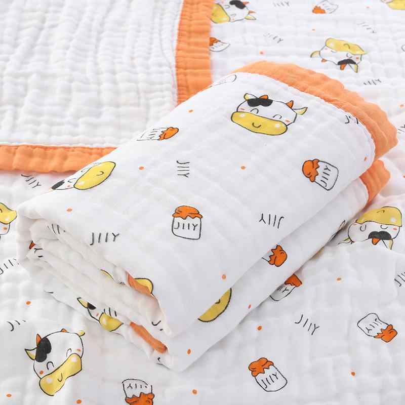 ベビー バスタオル 6重ガーゼ A類 綿100% 超柔 吸水 新生児 赤ちゃん 子供 おくるみ 沐浴 ガーゼケット