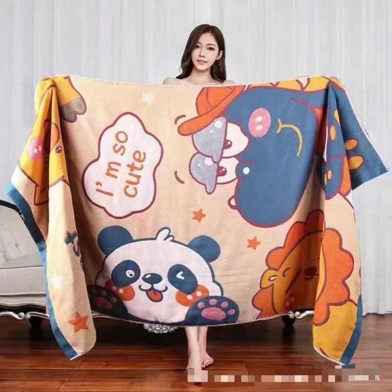 タオル 浴用タオル 大判 80×160cm 綿100％ ガーゼ生地 四重ガーゼ 厚手 吸水速乾 柔らかい 肌触り 良い..