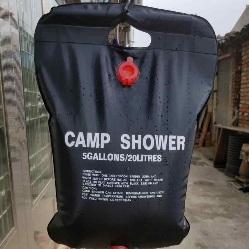 シャワーバッグ 男性用 女性用 キッズ アウトドア 20L 大容量 ソーラー 太陽熱 温水 ポータブル キャン..